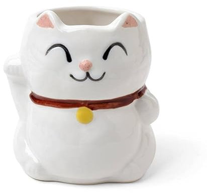 Maneki-neko Lucky Cat Mug Black