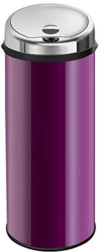 InMotion 50L Purple Stainless Steel Auto Automatic Sensor Kitchen Waste Dust Bin