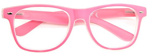 MFAZ Morefaz Ltd New Unisex (Damen Herren) Retro Vintage Lesebrille Brille +0.50 +0.75 +1.0 +1.5 +2.0 +2.5 +3.00 +4.00 Reading Glasses (2.5, Pink)