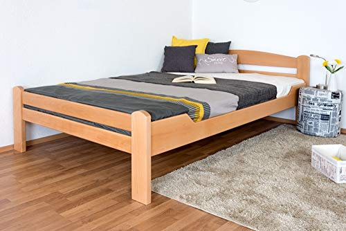 Jugendbett Easy Premium Line K4/1, 140 x 200 cm Buche Vollholz massiv Natur