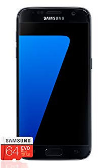 Samsung Galaxy S7 Smartphone Bundle (5,1 Zoll (12,9 cm), 32GB interner Speicher) + Samsung EVO Plus 64GB Speicherkarte - Deutsche Version