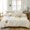 DREAMINGO Süßes Erdbeer-Bettwäsche-Set für Doppelbett, für Kinder, Mädchen, Kawaii-Schlafzimmer-Dekor, Baumwoll-Bettbezug mit Reißverschluss, leicht, 3-teiliges Bettwäsche-Set mit 2 Kissenbezügen,