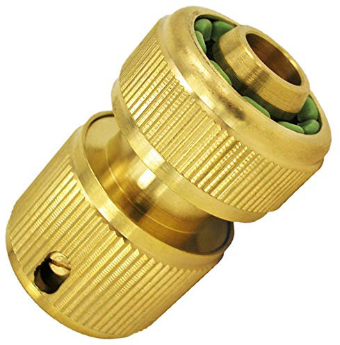 Qualitäts Stecksystem aus Messing für Gartenschlauch Kupplung Stecker passend Easy Klick Gardena | alle Ausführungen einfach auswählen >>> 3/4 Zoll Schlauchanschlußstück mit Buchse ohne Wasserstop