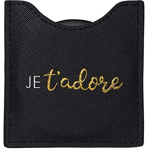 Toga Draeger - Miroir Je t'adore - Miroir Rond de Poche à Emmener Partout - Idéal Cadeau Anniversaire, Toutes Occasions - Dimensions 8,5 cm x 8 cm 76005904
