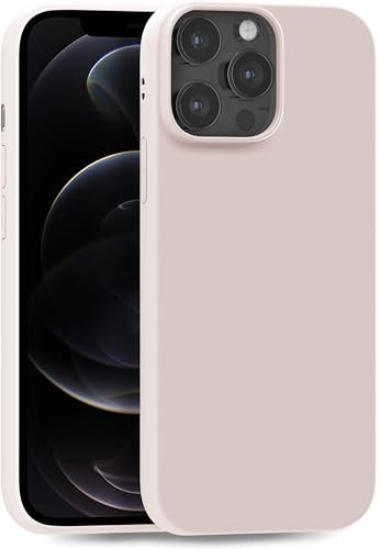 MyGadget Hülle kompatibel mit iPhone 12 | 12 Pro - robuste Handyhülle TPU Case Slim Silikonhülle - Back Cover Kratzfest Schutzhülle matt Baby Rosa