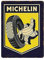 Hdadwy Plaque en métal vintage Michelin Tire Man - Décoration murale pour cuisine ou garage - 40,6 x 30,5 cm