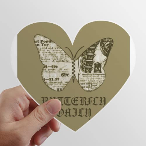 Fly News Retro Art Deco Gift Fashion Heart Vinyl Sticker Gepäckaufbewahrung Graffiti Decal