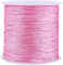0,8mm Nylonschnur Makramee Garn Rattail Satin Nylon Armband Schnur für Armbänder Plissee Schmuckherstellung (Pink)