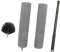 Eyeleaf 4 Pezzi Spolverino per Polvere Lavabile- Spazzola per Fessure e Ragnatele Pulizia Telescopico con Asta Estensibile Cattura Polvere per Spazi Angusti/Pavimenti/Ventilatore a Soffitto/Auto