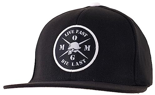 Metal Mulisha Herren Mens Die Last Flex Hat Baseballkappe, Schwarz Weiß, S/M