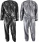 Heavy Duty Sauna Suit Men Women Weight Loss Exercise Slim Gym Fitness Workout Anti-Rip Sweat Sauna Suits (Black, M)