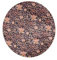 ESSENZA Teppich Ophelia Nightblue, Ø 180 cm - 60% Polyester, 30% thermoplastischesPolyurethan, 10% Baumwolle - Blumen