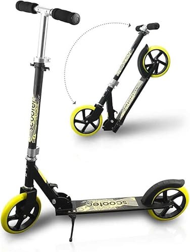 Mobilitätsroller, Tretroller, Leichter Roller, Faltbarer zweirädriger Roller für Erwachsene, 20 cm großes Rad, höhenverstellbare Pedalbremse (Nicht elektrisch)