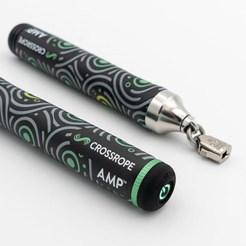 Crossrope AMP Smart Jump Rope Set with 1/4 LB, 1/2 LB & 1LB Jump Ropes – Bluetooth-Connected, High-Intensity Jump Rope Fitness Training for High Calorie Burn and Cardio - Handles