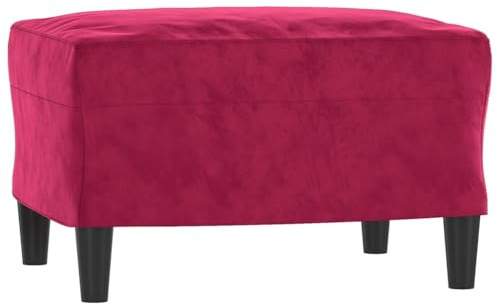 vidaXL Fußhocker Weinrot 60x50x41 cm Samt