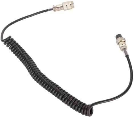 4-poliges Mikrofon-Verlängerungskabel für CB-Funkgeräte, Spiralkabel, 4-poliges Mikrofonkabel von Stecker zu Buchse, für Cobra, für Uniden