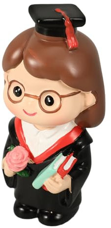 COLLBATH Abschlusskuchen Dekoration Harzkunstfigur Toppereinlage Für Kuchen Muffins Desserts Mit Lustigem Design Für Abschlusstortenfeiern