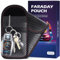 Faraday Pouch for car Keys,Faraday Bag | Car Key Signal Blocking Pouch | Keyless Entry Car Keys Case | RFID Blocker Bag for Car Security | Anti-Theft Remote Entry Keyless Protect,Pack of 2(XS)