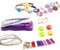 Bracelet Making Kit, Hand Braided Rope, Creative DIY, Art Craft Set, Friendship Bracelets Rope Weaver Kit, Bracelet Kit Stretchy Hand Rope Bracelet Maker Set,Colorful Jewelry String Maker Kit (Purple)