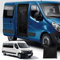 ZWPARTS Van Insektenschutz Maßgeschneidert für 2010-2024 Renault Master H2/H3 and L2/L3, Auto Insektennetz Moskitonetze für Schiebetür, Reißverschluss in der Mitte Tür Insektengitter