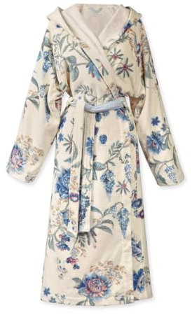 Pip Studio Bademantel Secret Garden Weiß/Blau M