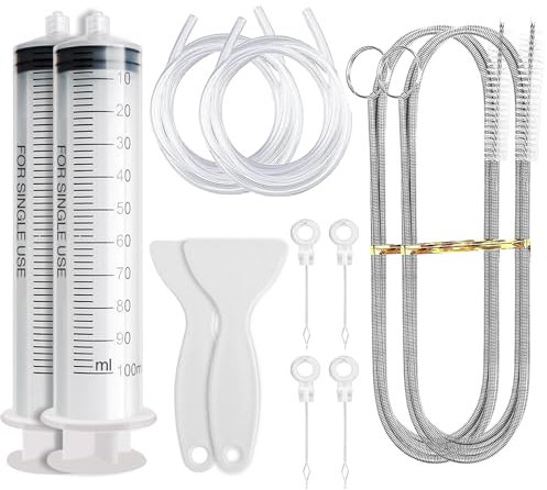 FINEASY 12 Pièce Nettoyage pour Réfrigérateur, Kit Nettoyage Frigo, Frigo Outils de Nettoyage, Drague de Vidange Réfrigérateur - Pour le Nettoyage du Réfrigérateur et de la Cuisine