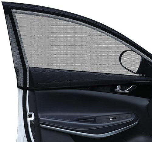 CWMLS 4 PCS Car Windows Mosquito Net for Citroen Berlingo 2018-2023, Breathable Car Blinds Car Mosquitoes Flies Insect Screen Net Car Insect Net Car Sun Shade