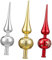 BCOATH 3stücke Weihnachtsbaumspitzen Gold Silber Rot Dekorative Christbaumspitze Treetop Star Ornamente Für Festliche Anlässe