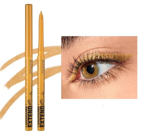 Eyeliner-Stift-Set, schimmernder, matter Eyeliner-Stift, cremiger, einziehbarer Eyeliner, ultrapigmentiert, schnell trocknend, wasserfest und wischfest, kreiert fette und definierte Linien (#03)