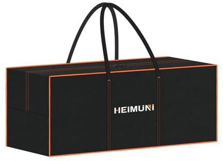HEIMUNI Borse di Stoccaggio per Esterni Borsa per Cuscini da Giardino Impermeabile, Borsa Albero Natale Porta Cuscini da Esterno con Maniglia Custodia Borsa Porta Cuscini da Esterno 130x45x55cm