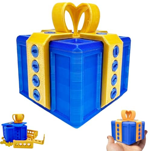Nervige Geschenk Box, 3D-Gedruckte Geschenkbox mit Twist-Aufbewahrung und sortierten Farben Annoying Gift Box, Neuartige Geschenkbox für Ostern, Valentinstag, Geburtstage