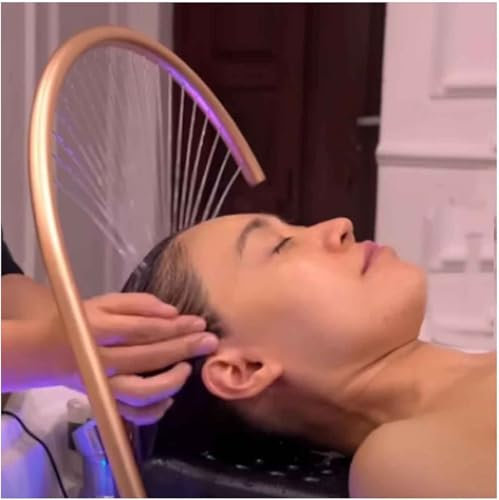 Générique Support de Circulation d'eau Head Spa | Équipement Professionnel pour Salon de Coiffure | Massage Relaxant & Soin du Cuir cheveluGold,EU Plug