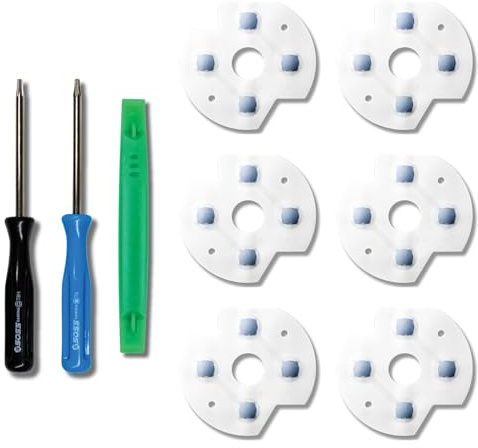 SOSS GAMING® D-Pad Conductive Film Replacement Kit for Xbox One - 6-Pack - Fixes and Repairs Faulty Dpads Buttons - Compatible with Standard, S, Series X/S, Elite Series 1 & 2 Controllers