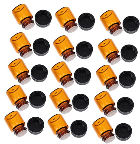 MUCKLILY 100stücke Glas-ölflasche Mit Perforiertem Verschluss Als Reise-flasche Kosmetikspender Und Make-up-behälter Wiederverwendbar Und Dicht