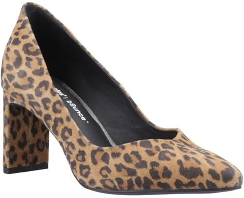 Hush Puppies Olivia Suede Women's Leopard Round Court Shoes - UK 6