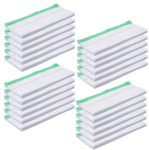 The Cleaning Expert Flat Mop with 12 Anti-Bacterial Floor Wipes – Lightweight with Swivel Head for Wood, Laminate, Vinyl & Tile – Fast, Easy & Hygienic Cleaning (24 Refills (4 Packs))