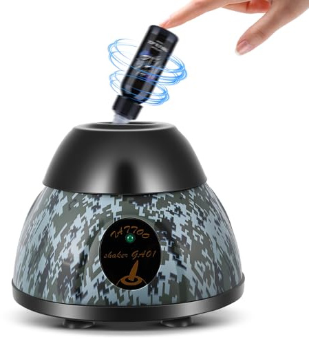 Mini Vortex Mixer with Touch Function, 5200 Rmp Mini Paint Shaker, Lab Mixing, Nail Polish,Tattoo Ink, Eyelash Adhesives and Acrylic Paints Mixing, Lab Vortexer for Centrifuge Tubes and Test Tubes