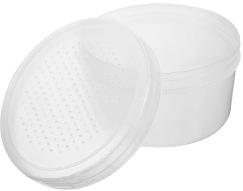 ORFOFE Robuste Köderbox für Lebende Regenwürmer Kleine Transparente Wurmkiste aus Kunststoff Druckbeständig und Tragbar für Outdoor Angeln