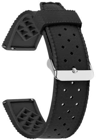 ACTINPANT 1 x Tropic-Armband für Armbanduhren, 20 mm, 22 mm