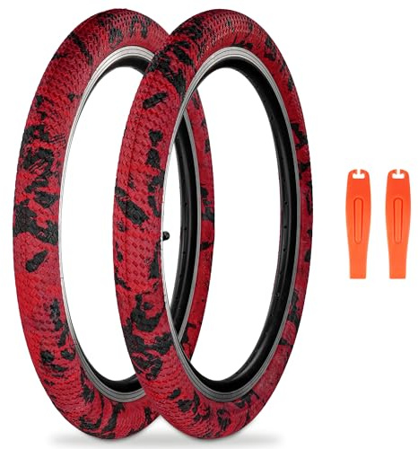 ZUKKA 2er-Pack 30TPI Fahrradreifen 20 Zoll Reifen 20 x 2.10 Mantel 56-406 für 20 Zoll, MTB, Mountainbike, BMX