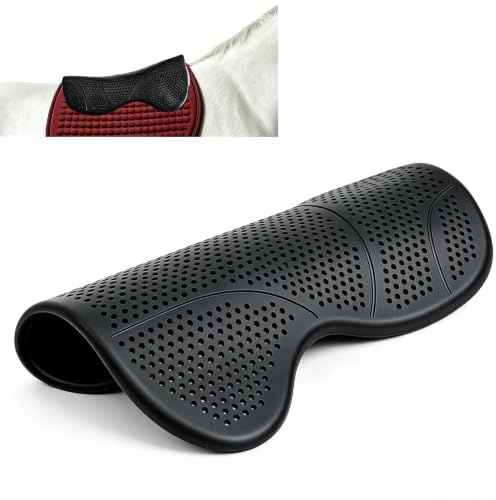 Tapis de Selle Gel Cheval, 52,5 x 42,5 cm, Antidérapant, Amortissant | Pad de Selle, Équipement Équestre pour Selle et Tapis de Selle, Répartition de la Pression sur le Dos du Cheval
