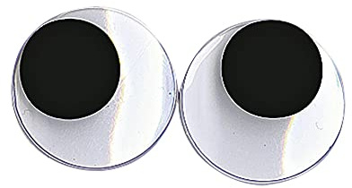 Rayher Plastik-Wackelaugen, ø 20 mm, 10 Stück, 8917500