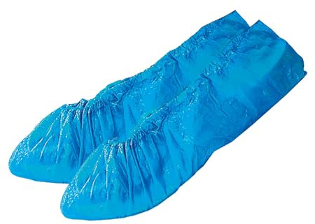 Meditrade 70-151 PE-Überziehschuhe, 41 cm Länge x 15 cm Höhe x 0,03 mm Dicke, Blau (100-er pack)