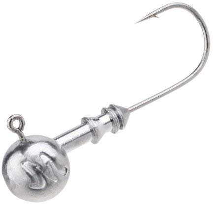 MIKADO Profi Jigköpfe 3 Stück versch. Größen Jighead Blei Haken Jigs Gummifisch, Hakengröße:1;JIG Gewicht:2 gr