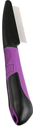 Karlie Flohkamm mit Griff für Katzen L: 21 cm B: 4.5 cm lila-schwarz