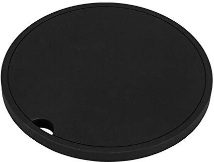 Yamazaki Home Tower Dessous de plat carré en silicone pour casseroles et poêles chaudes Round noir