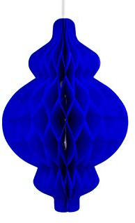 Creativery 1 Wabenball Figur Laterne 25cm (blau 352 / königsblau/Royalblau) // Honeycomb Hängedeko Raumdeko Geburtstag Party Feier