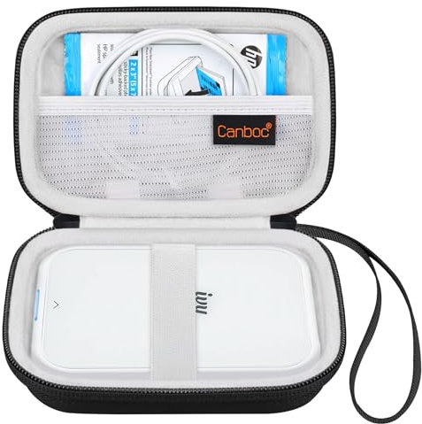 Canboc Hard Case for New Canon Ivy 2/ Canon Ivy/Canon Ivy CLIQ+ CLIQ 2 CLIQ+2 Photo Printer Mobile Wireless Bluetooth Instant Camera Printer, Mesh Bag fit Photo Paper Cable, Black