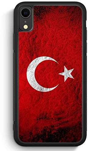 MUNIQASE Türkei Splash Flagge Türkiye Turkey - Silikon Hülle für iPhone XR Cover - Motiv Design Türkisch - Handyhülle Schutzhülle Case Schale