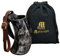 Mythrojan Viking Drinking Tankard with Medieval Buckle Leather Strap Wine Beer Mead Mug 600 ML - Polished Finish